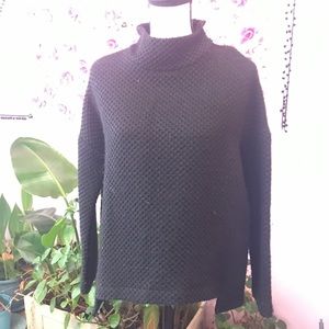 Asos cocoon oversized boxy wool black sweater